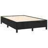 vidaXL Boxspringbett mit Matratze & LED Schwarz 120x190 cm Samt
