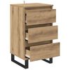 vidaXL Sideboard mit Schubladen Artisan-Eiche Holzwerkstoff