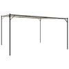 vidaXL Pavillon Beige 4x4 m 180 g/m&sup2; Stoff und Stahl