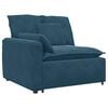 vidaXL Modulares Sofa mit Kissen Blau