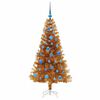 vidaXL Weihnachtsbaum mit 150 LEDs mit St&auml;nder Gold 150 cm PET