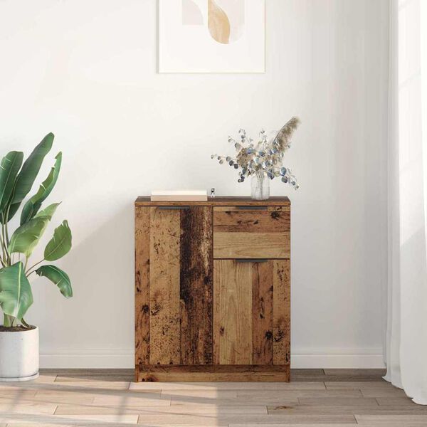 vidaXL Sideboard mit Schubladen Altholz 60 x 30 x 70 cm Holzwerkstoff
