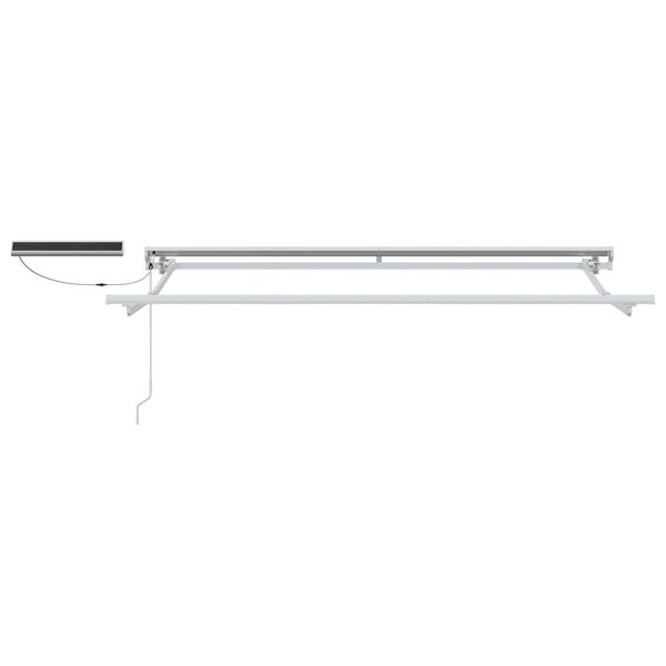 vidaXL Elektrische ausziehbare Markise Rot 3,5 x 2 m