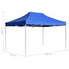 vidaXL Profi-Partyzelt Faltbar Aluminium 4,5x3 m Blau