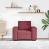 vidaXL Sofa Stuhl Weinrot 100x78x84 cm Stoff