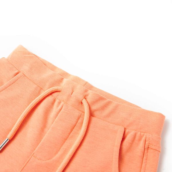 Kindershorts mit Kordelzug Neonorange 104