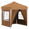 vidaXL Pop-up Partyzelt Beige 195 x 195 x 245 cm Oxford-Stoff