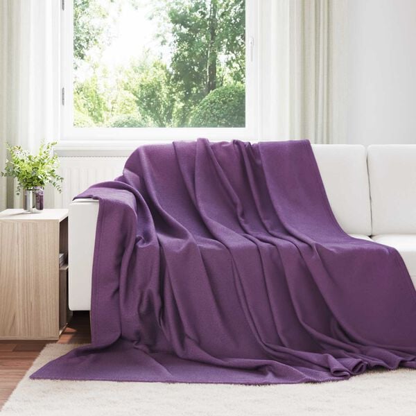 vidaXL Wohndecken 24 pcs Lila 270 x 240 cm Fleece