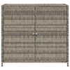 vidaXL Gartenschrank Grau 83x45x76 cm Poly Rattan