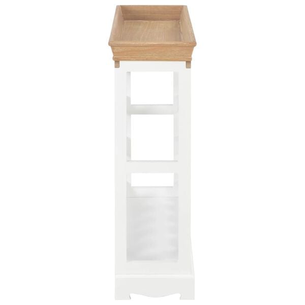 vidaXL Weinschrank Weiß 70 x 22,5 x 70,5 cm MDF