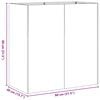 vidaXL Pflanzk&uuml;bel Rostig 80x40x80 cm Wetterfester Stahl