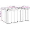 vidaXL Gartenlagerbox Schwarz 101 x 56,5 x 50 cm Stahl