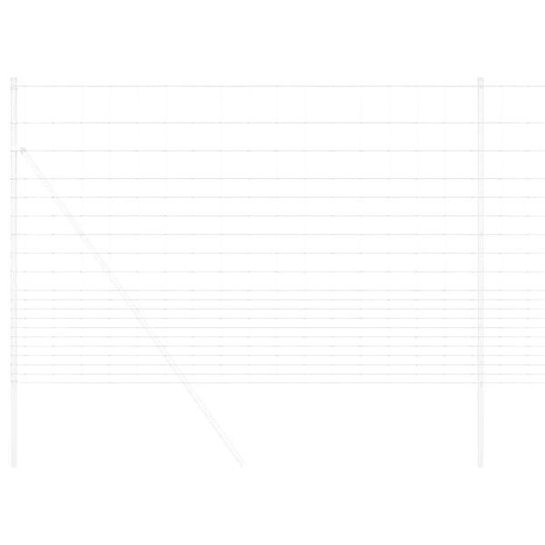 vidaXL Wildzaun Feuerverzinkt 1000 x 160 x 0,18 cm Eisen