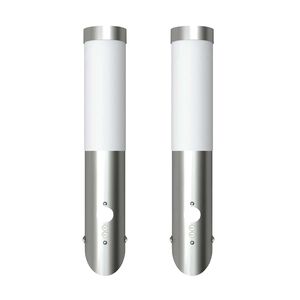 vidaXL Gartenleuchten 2 Wandlampen mit Bewegungsmelder