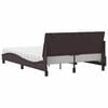 vidaXL Bett mit Matratze "Hanko" Dunkelbraun 140x190 cm Stoff