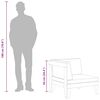 vidaXL 2-tlg. Garten-Lounge-Set mit Auflagen Massivholz Akazie