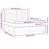 vidaXL Boxspringbett mit Matratze Schwarz 160x200 cm Samt
