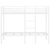 vidaXL Etagenbett ohne Matratze Wei&szlig; 90x200 cm Stahl