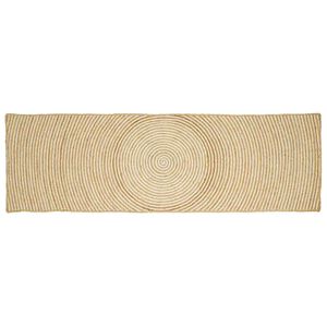 vidaXL Bereichsteppich Wei&szlig; 60 x 300 cm Jute