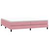 vidaXL Boxspringbett mit Matratze Rosa 200x210 cm Samt