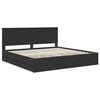 vidaXL Bettrahmen mit Schubladen Schwarz 200 x 200 cm Ingenieurs Holz