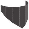 vidaXL Raseneinfassung 100 x 45 cm Stahl Schwarz