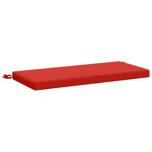 vidaXL Bankkissen SOEST 100 % Polyester Rot 60 x 40 x 5 cm