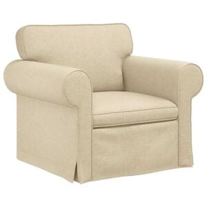 vidaXL Sofa Creme 95 x 82 x 80 cm Stoff