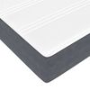 vidaXL Boxspringbett mit Matratze Dunkelgrau 180 x 220 cm Stoff