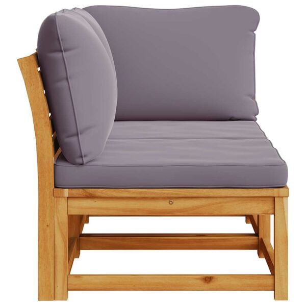 vidaXL 2-tlg. Garten-Lounge-Set mit Kissen Massivholz Akazie