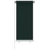 vidaXL Au&szlig;enrollo 65 (B) x 140 (H) cm Dunkelgr&uuml;n HDPE