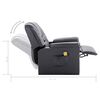 vidaXL Massagesessel Grau Kunstleder
