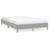 vidaXL Bettgestell ohne Matratze Hellgrau 120x190 cm Stoff