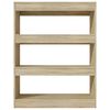 vidaXL B&uuml;cherregal/Raumteiler Sonoma-Eiche 80x30x103 cm Holzwerkstoff