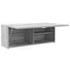 vidaXL Bad-Wandschrank Grau Sonoma 80x25x30 cm Holzwerkstoff