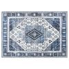 vidaXL Teppich ORIZ Dunkelblau 140 x 200 cm 100% Polyester