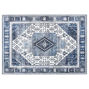 vidaXL Teppich ORIZ Dunkelblau 140 x 200 cm 100% Polyester