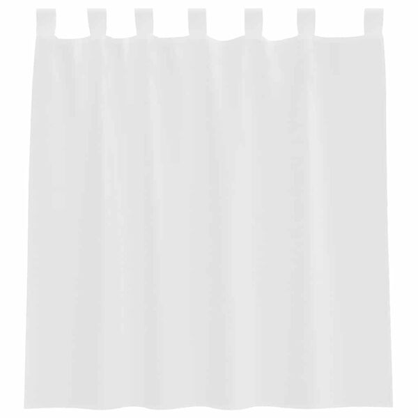 vidaXL Voile Vorh&auml;nge mit Schlaufen 2 Stk. Wei&szlig; 140x140 cm