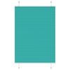 vidaXL Plissee Petrolgr&uuml;n 100x150 cm Stoffbreite 99,4 cm Polyester