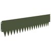 vidaXL Raseneinfassung 10 pcs 103 x 25 cm Metall Olivgr&uuml;n
