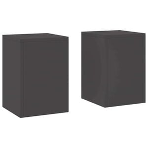 vidaXL Pflanzenständer 2 pcs Schwarz 24 x 24 x 35 cm Stahl
