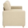 vidaXL Loveseat-Sofa Creme 180x77x82 cm Stoff
