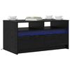 vidaXL Couchtisch Schwarz Eichen-Optik 90 x 50 x 45 cm Holzwerkstoff