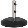 vidaXL Parasolbasis f&uuml;r 40-50 mm Pole 26.75 kg Schwarz