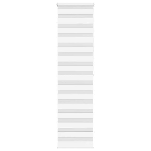 vidaXL Doppelrollo Weiß 65x200 cm Stoffbreite 60,9 cm Polyester