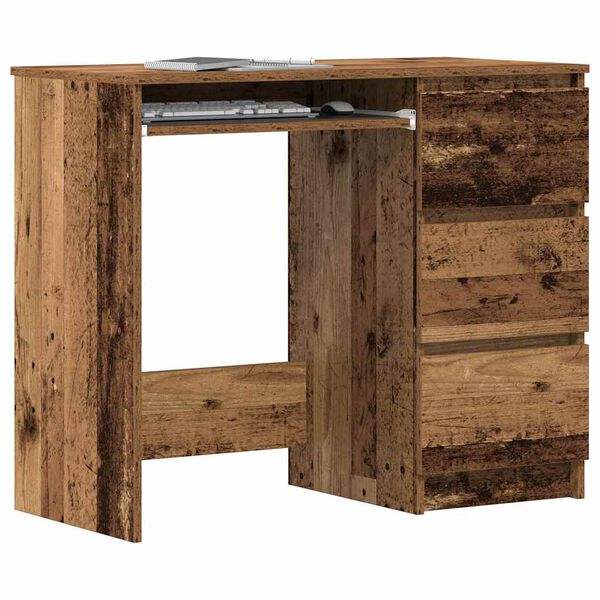 vidaXL Schreibtisch Altholz-Optik 90x45x76 cm Holzwerkstoff