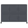 vidaXL Sideboard Anthrazit 100,5x39x72 cm Stahl