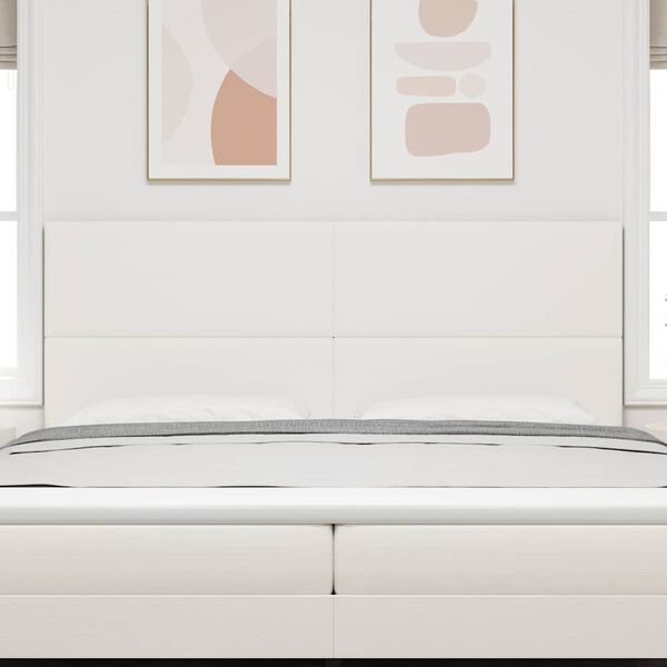 vidaXL Kopfteil Creme 200 cm Cordstoff