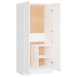 vidaXL Kleiderschrank Wei&szlig; 82,5x51,5x180 cm Holzwerkstoff