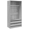 vidaXL Kleiderschrank Grau Sonoma 100x50x200 cm Holzwerkstoff